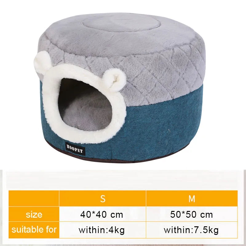 HOOPET Pet Cat Dog Bed Warming Dog House Soft Material