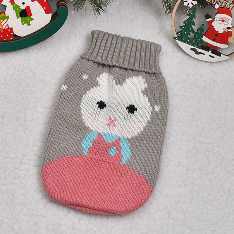 Cute Cat Sweater Costume Winter Warm Pet Clothes