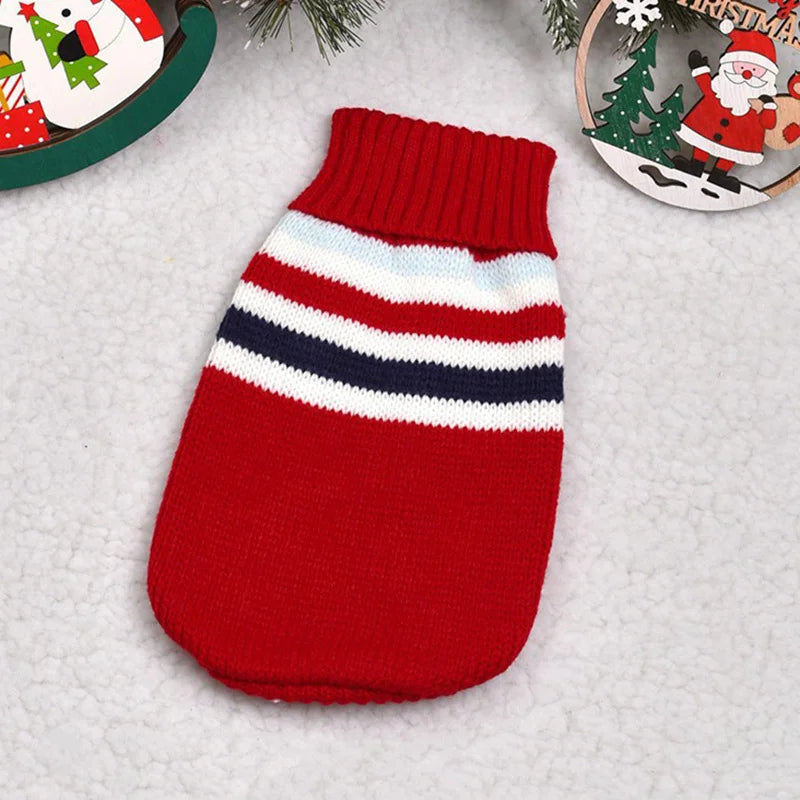 Cute Cat Sweater Costume Winter Warm Pet Clothes