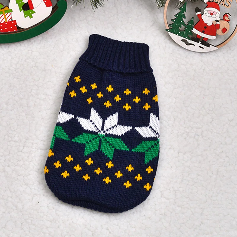 Cute Cat Sweater Costume Winter Warm Pet Clothes