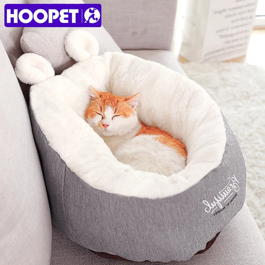 HOOPET Pet Cat Dog Bed Warming Dog House Soft Material