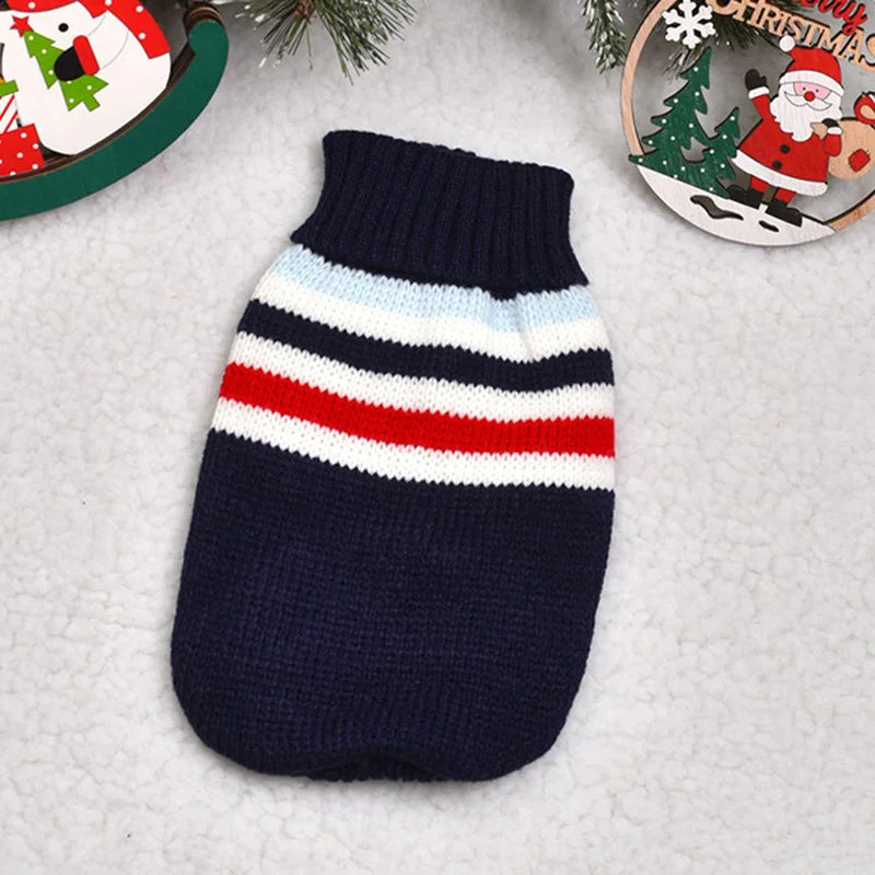 Cute Cat Sweater Costume Winter Warm Pet Clothes