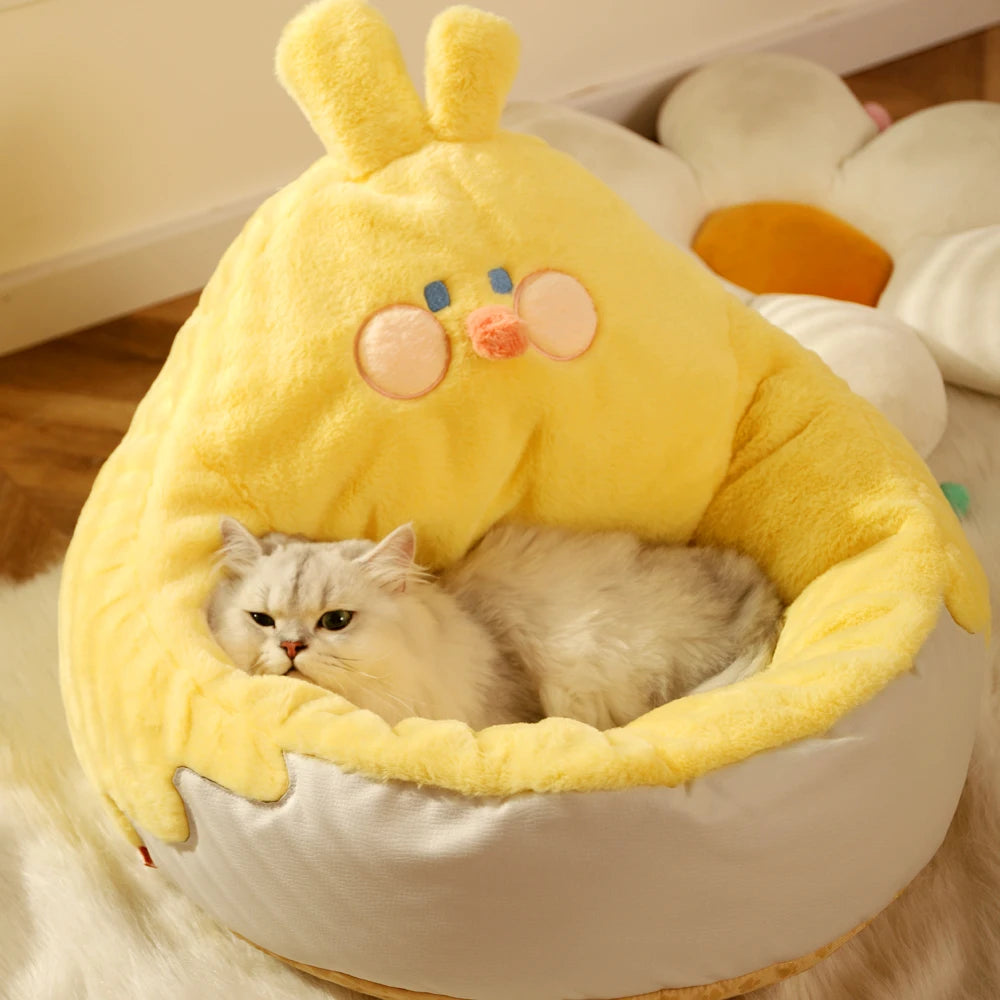 HOOPET Pet Cat Dog Bed Warming Dog House Soft Material