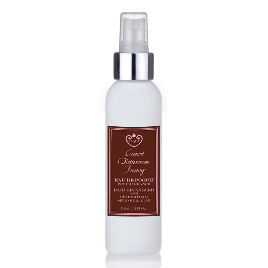 Coconut Buttercream Frosting Eau De Pooch Pet Fragrance and Hair Detangler Spray